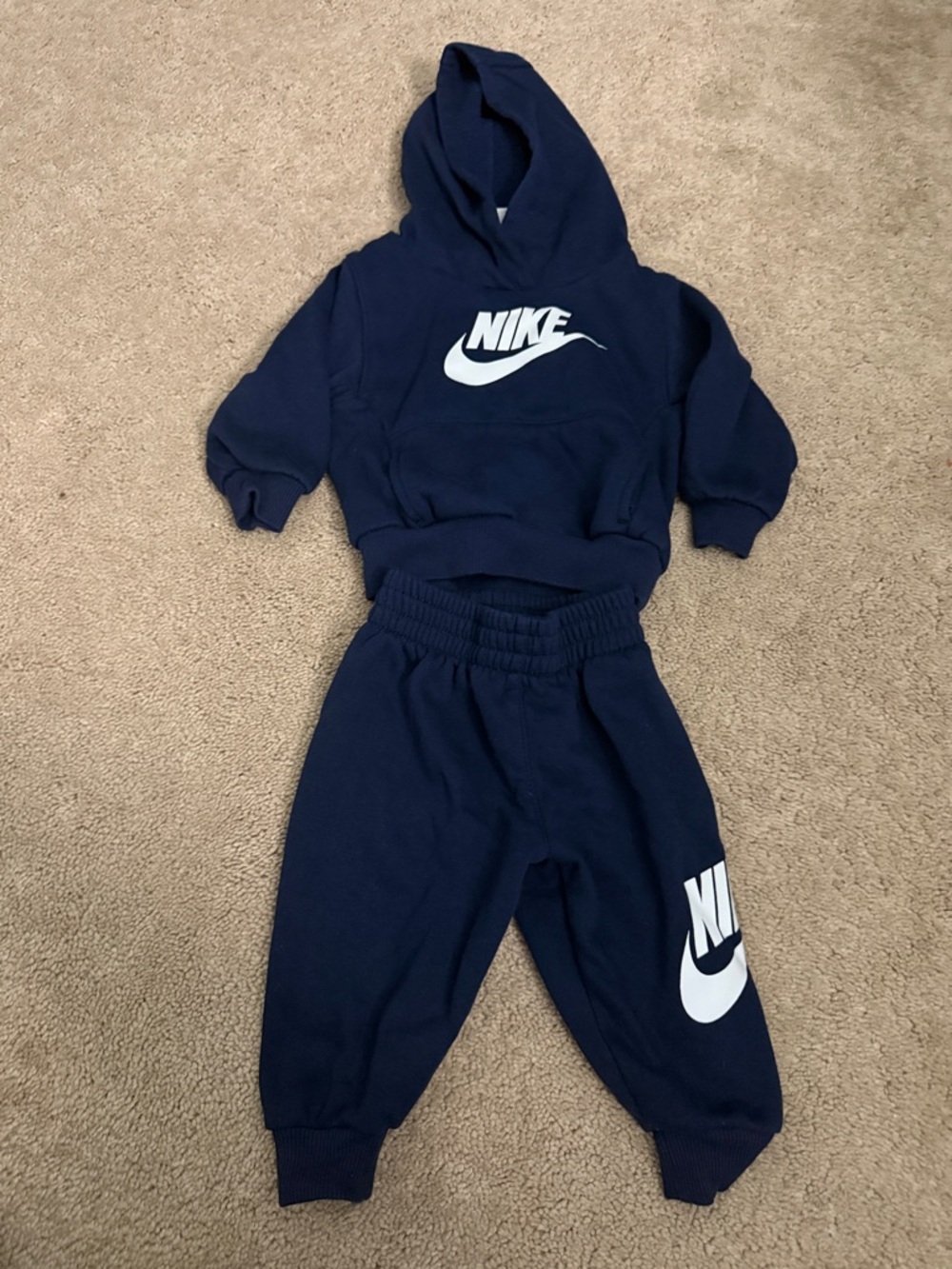 Nike Baby 12 months Navy Hoodie & Jogger Set
